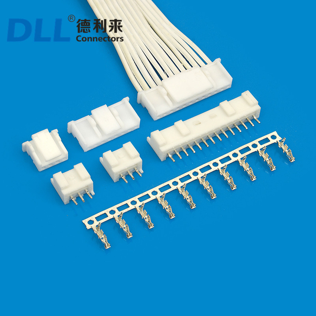 substitua o fio molex 250 de passo de 2,5 mm para o conector dip da placa